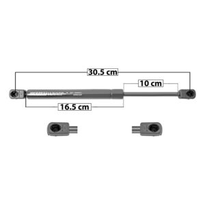 50927 AMORTIGUADOR UNIVERSAL UN 30.5 CM 16.5 CM 10 CM ENTRADA TIPO 9 ENTRADA 2 TIPO 9 8969 DERECHO/IZQUIERDO