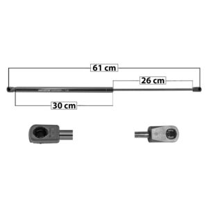 50933 AMORTIGUADOR COFRE FD F-250 08-10/SUPER DUTY F-250 2010/F-350/F-450 08-10 61 CM 30 CM 26 CM ENTRADA TIPO 9 ENTRADA 2 TIPO 18 98.92 112.4 SP-6055 DERECHO/IZQUIERDO