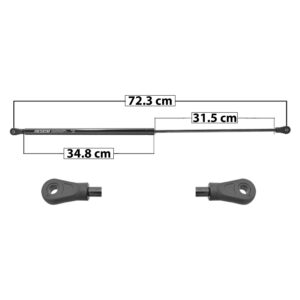 50935 AMORTIGUADOR COFRE AD A4 96-02 72.5 CM 34.8 CM 31.5 CM ENTRADA TIPO 0 ENTRADA 2 TIPO 0 62.95 74.19 SP-5261