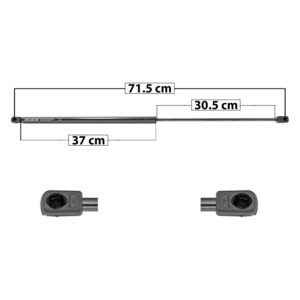 50940 AMORTIGUADOR COFRE AD A3 05-13/A4 CONVERTIBLE 03-06 71.5 CM 37 CM 30.5 CM ENTRADA TIPO 9 ENTRADA 2 TIPO 9 58.45 71.94 SP-5322
