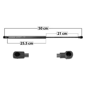 50941 AMORTIGUADOR 5TA PUERTA ST LEON 06-13 50 CM 25.5 CM 21 CM ENTRADA TIPO 9 ENTRADA 2 TIPO 1 69.69 83.18 SP-7472 DERECHO/IZQUIERDO