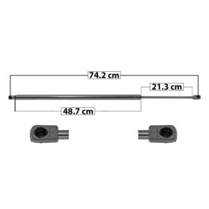 50949 AMORTIGUADOR 5TA PUERTA JP GRAND CHEROKEE 11-13 74.2 CM 48.7 CM 21.3 CM ENTRADA TIPO 9 ENTRADA 2 TIPO 9 186.59 200.08 SP-5208 DERECHO/IZQUIERDO