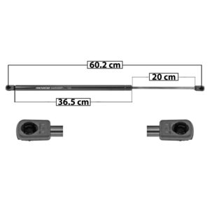 50956 AMORTIGUADOR 5TA PUERTA FD IKON HATCHBACK 10-14 60 CM 36.5 CM 20 CM ENTRADA TIPO 9 ENTRADA 2 TIPO 9 92.17 105.66 SP-6072 DERECHO/IZQUIERDO