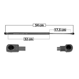50959 AMORTIGUADOR 5TA PUERTA MZ 2 2020 54 CM 32 CM 17.5 CM ENTRADA TIPO 9 ENTRADA 2 TIPO 9 68.56 82.05 SP-6598 DERECHA/IZQUIERDA