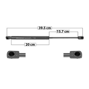 51006 AMORTIGUADOR COFRE BK ENVISION 16-20  62 CM 33.5 CM 24.5 CM ENTRADA TIPO 9 ENTRADA 2 TIPO 9 33.72 47.21 8634 SPART DERECHO/IZQUIERDO