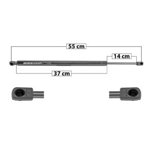 51009 AMORTIGUADOR 5TA PUERTA CV BLAZER 19-22  55 CM 37 CM 14 CM ENTRADA TIPO 9 ENTRADA 2 TIPO 9 175.35 188.84 6815 SPART