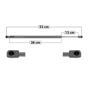 51016 AMORTIGUADOR COFRE CV COLORADO 16-22  53 CM 36 CM 13 CM ENTRADA TIPO 9 ENTRADA 2 TIPO 9 44.96 58.45 7060 SPART