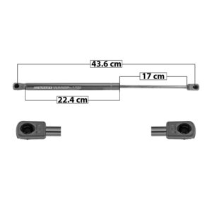 51024 AMORTIGUADOR COFRE RN KANGOO 19-22  43.7 CM 22.3 CM 17 CM ENTRADA TIPO 9 ENTRADA 2 TIPO 9 89.92 103.41 8170 SPART DERECHO/IZQUIERDO