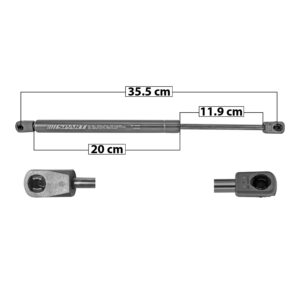 51033 AMORTIGUADOR COFRE FD EXPEDITION 07-17  35.5 CM 20 CM 11.9 ENTRADA TIPO 18 ENTRADA 2 TIPO 9 65.19 78.68 8682 SPART DERECHO/IZQUIERDO