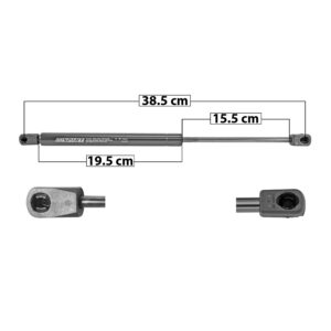 51037 AMORTIGUADOR COFRE FD F-150/LOBO 15-20  38.5 CM 19.5 CM 15.5 CM ENTRADA TIPO 9 ENTRADA 2 TIPO 9 60.69CM 74.18CM 7604 SPART IZQUIERDO