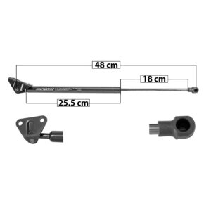 51048 AMORTIGUADOR 5TA PUERTA MT ASX 13-15  48 CM 25.5 CM 18 CM ENTRADA TIPO 1 TIPO 2 ENTRADA 19 100.04 113.53 7827 SPART DERECHO/IZQUIERDO