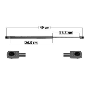 51059 AMORTIGUADOR 5TA PUERTA SZ VITARA/GRAND VITARA 16-20  49 CM 26.5 CM 18.5 CM ENTRADA TIPO 9 ENTRADA 2 TIPO 9 74.18 87.67 7616 SPART