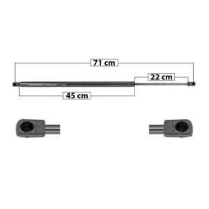 51071 AMORTIGUADOR 5TA PUERTA TY SEQUOIA 01-07  71 CM 45 CM 22 CM ENTRADA TIPO 9 ENTRADA 2 TIPO 9 192.21 205.7 5332 SPART DERECHO/IZQUIERDO