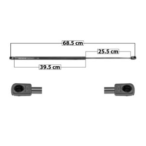 51092 AMORTIGUADOR CAJUELA VW BEETLE 12-19  CAJUELA SIN SPOILER 68.5 CM 39.5 CM 25.5 CM ENTRADA TIPO 9 ENTRADA 2 TIPO 9 116.9 130.39 5500 SPART DERECHO/IZQUIERDO