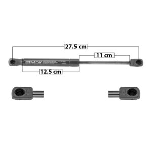 51105 AMORTIGUADOR CAJUELA MZ 6 SEDAN 09-13  27.5 CM 12.5 CM 11 CM ENTRADA TIPO 9 ENTRADA 2 TIPO 9 91.04 104.54 9162 SPART DERECHO/IZQUIERDO