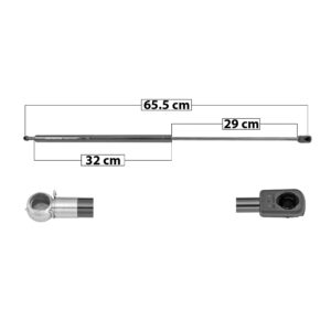 51128 AMORTIGUADOR COFRE FD SUPER DUTY 11-16  65.5 32 19 170 38.21 17.33 110 24.72 11.21 SPART 5602 Derecho