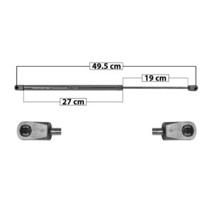 51137 AMORTIGUADOR VIDRIO TRASERO CV SUBURBAN/TAHOE  GM YUKON/YUKON XL  CD ESCALADE ESV 15-20  49.5 27 19 180 40.47 18.36 120 26.98 12.24 SPART 7619 Derecho/Izquierdo