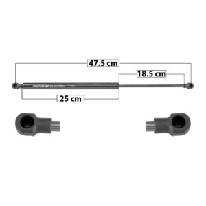 51176 AMORTIGUADOR 5TA PUERTA RN CLIO RS 13-18  47.5 25 18.5 ENTRADA TIPO 1 ENTRADA 2 TIPO 1 480 107.91 48.95 540 121.4 55.07 SPART TUR Derecho/Izquierdo