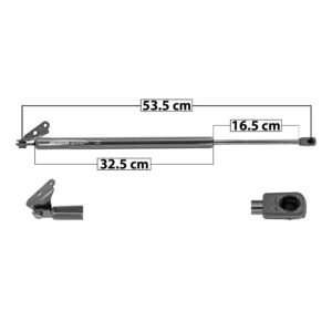 51197 AMORTIGUADOR 5TA PUERTA MZ CX-7 07-12  MANUAL SPART SP-6834 TUR Izquierdo Trasera 5ta puerta