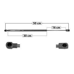 51199 AMORTIGUADOR VIDRIO TRASERO JP WRANGLER RUBICON/SAHARA 11-18  TOLDO DURO 50 30 16 ENTRADA TIPO 9 ENTRADA 2 TIPO 1 220 49.45 22.43 160 35.97 16.32 SPART TUR Derecho/Izquierdo