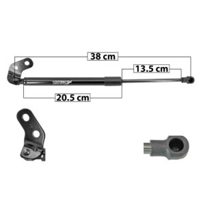 51209 AMORTIGUADOR 5TA PUERTA CV BEAT 10-15/SPARK 11-15  CON BRACKETS 38 20.5 13.5 ENTRADA TIPO 1 ENTRADA 2 TIPO 1 360 80.93 36.71 420 94.42 42.83 YOKOMITSU 95962017 CHN Izquierdo Trasera