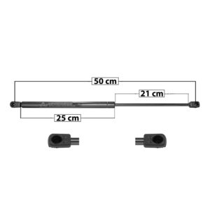 60002 AMORTIGUADOR 5TA PUERTA VW GOLF 88-99  50 CM 25 CM 21 CM ENTRADA TIPO 9 ENTRADA 2 TIPO 9 71.94 85.43 7469 MANIJAUTO
