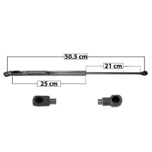 60003 AMORTIGUADOR COFRE VW CABRIO 99-02/GOLF 93-05/JETTA 93-07  50.5 CM 25 CM 21 CM ENTRADA TIPO 9 ENTRADA 2 TIPO 1 75.31 88.8 7481 MANIJAUTO