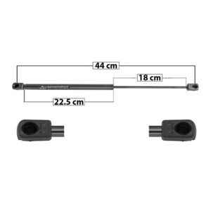 60016 AMORTIGUADOR COFRE JP LIBERTY 02-07  44 CM 22.5 CM 18 CM ENTRADA TIPO 9 ENTRADA 2 TIPO 9 60.7 74.19 8207 MANIJAUTO