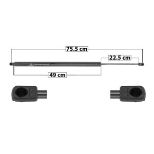 60025 AMORTIGUADOR 5TA PUERTA VW EUROVAN 02-07/TRANSPORTER 03-08  75.5 CM 49 CM 22.5 CM ENTRADA TIPO 9 ENTRADA 2 TIPO 9 236.06 249.55 5204 MANIJAUTO