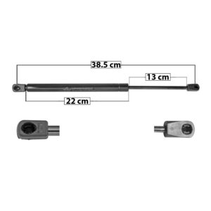60036 AMORTIGUADOR VIDRIO TRASERO JP GRAND CHEROKEE 05-10  38.5 CM 22 CM 13 CM ENTRADA TIPO 9 ENTRADA 2 TIPO 18 38.22 51.71