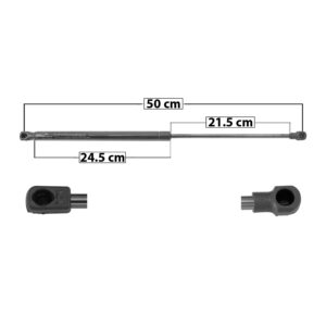 60039 AMORTIGUADOR 5TA PUERTA ST IBIZA 03-08  50 CM 24.5 CM 21.5 CM ENTRADA TIPO 9 ENTRADA 2 TIPO 1 98.92 112.4 MANIJAUTO DERECHA/IZQUIERDA