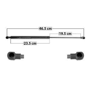 60052 AMORTIGUADOR 5TA PUERTA VW CROSSFOX 05-11/LUPO 05-09  46.5 CM 23.5 CM 19.5 CM ENTRADA TIPO 1 ENTRADA 2 TIPO 1 71.94 85.43 SP-7967 MANIJAUTO DERECHO/IZQUIERDO