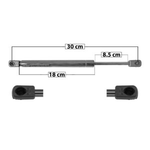 60060 AMORTIGUADOR CAJUELA AD A4/S4 05-08/RS4 06-08  30 CM  18 CM 8.5 CM ENTRADA TIPO 9 ENTRADA 2 TIPO 9 150.62 164.11 SP-8999 MANIJAUTO DERECHO/IZQUIERDO