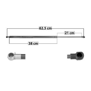 60064 AMORTIGUADOR 5TA PUERTA BW X3 04-10  62.5 CM 38 CM 21 CM ENTRADA TIPO 5 ENTRADA 2 TIPO 1 123.65 137.13 5851 MANIJAUTO DERECHO/IZQUIERDO