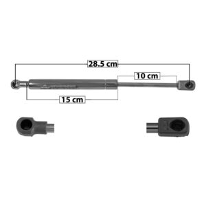 60065 AMORTIGUADOR COFRE BW X3 04-10  28.5 CM 15 CM 10 CM ENTRADA TIPO 1 ENTRADA 2 TIPO 9 155.12 168.61 SP-9071 MANIJAUTO DERECHO/IZQUIERDO