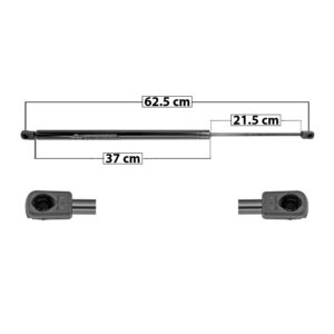 60068 AMORTIGUADOR 5TA PUERTA HD CR-V 07-11  62.5 CM 37 CM 21.5 CM ENTRADA TIPO 9 ENTRADA 2 TIPO 9 107.91 121.4 5826 MANIJAUTO DERECHO/IZQUIERDO