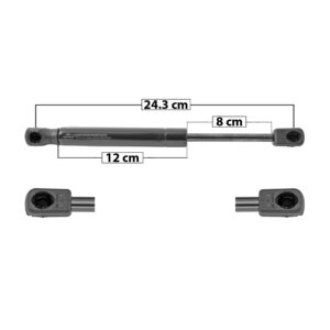60072 AMORTIGUADOR COFRE MN MINI COOPER R56 07-14/GLI 09-15/HATCHBACK 10-14  24.3 CM 12 CM 8 CM ENTRADA TIPO 0 ENTRADA 2 TIPO 0 150.62 164.11 SP-9379 MANIJAUTO DERECHO/IZQUIERDO
