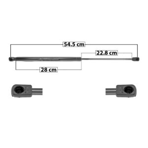 60083 AMORTIGUADOR 5TA PUERTA FD FIESTA HATCHBACK 11-19  54.5 CM 28 CM 22.8 CM ENTRADA TIPO 9 ENTRADA 2 TIPO 9 66.32 79.81 SP-6907 MANIJAUTO DERECHO/IZQUIERDO