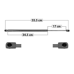 60106 AMORTIGUADOR 5TA PUERTA FT 500L 16-20  55.5 CM 34.5 CM 17 CM ENTRADA TIPO 1 ENTRADA 2 TIPO 9 143.87 157.36 6722 MANIJAUTO DERECHO/IZQUIERDO