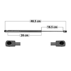 60108 AMORTIGUADOR 5TA PUERTA FD FOCUS HATCHBACK 07-11  48.5 CM 26 CM 18.5 CM ENTRADA TIPO 1 ENTRADA 2 TIPO 9 112.4 125.89 7803 MANIJAUTO DERECHO/IZQUIERDO