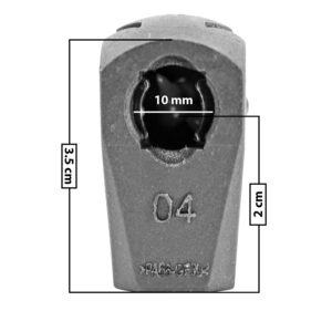 60215 AMORTIGUADOR REPUESTO TERMINAL UN UNIVERSAL 50-23  10 MM 7 MM 3.5 CM RECTO 2 CM PLASTICO NEGRO MANIJAUTO TUR Derecho/Izquierdo Delantera