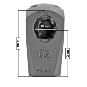 60216 AMORTIGUADOR REPUESTO TERMINAL UN UNIVERSAL 50-23  10 MM 7 MM 3 CM RECTO 2 CM PLASTICO NEGRA MANIJAUTO TUR Derecho/Izquierdo Delantera/Trasera