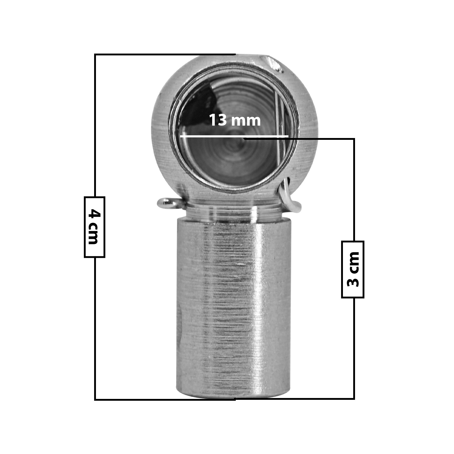 60238 AMORTIGUADOR REPUESTO TERMINAL UN UNIVERSAL 50-23 13 MM 7 MM 4 CM RECTO 3 CM METAL CROMADO MANIJAUTO TUR Derecho/Izquierdo Delantera/Trasera