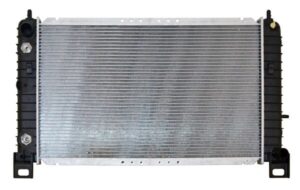 613-CVA014 RADIADOR SILVERADO/CHEYENNE/SONORA/SUBURBAN/TAHOE/SIERRA/YUKON 99-13 V8 4.8, 5.3, 6.0 LTS AUT C/S AA C/CONECTORES ALUMINIO SOLDADO 892
