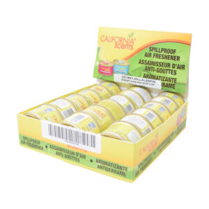 62025 AROMATIZANTE UN CAJA 18 PZAS CALIFORNIA SPILLPROOF LA JOLLA LEMON ORGANICO 42 GRS