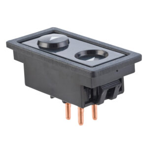 70113 CONTROL ELECTRICO CV PICK UP/CHEYENNE/SILVERADO/SUBURBAN/TAHOE GM SIERRA/YUKON 92-94 DE ELEVADOR 5 PINS RECTO 1 TECLA NEGRO 12VCC TIPO ORIGINAL