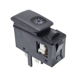 70206 INTERRUPTOR LUZ DE FARO VW GOLF 87-92/JETTA A2 88-92 8 PINS CON REGULADOR 1 TECLA NEGRO 12VCC TIPO ORIGINAL