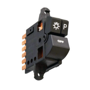 70303 INTERRUPTOR LUZ DE FARO BK CENTURY 84-96 PT FIREBIRD/TRANS AM 82-84 6 PINS 3 TECLAS NEGRO 12VCC TIPO ORIGINAL