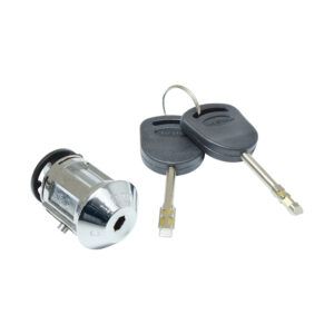 70471 CILINDRO DE ENCENDIDO FD COURIER 01-12/FIESTA 97-02/IKON 01-07/KA 01-08 CON LLAVE SIN CHIP 1 PIEZA METAL CROMO 12VCC