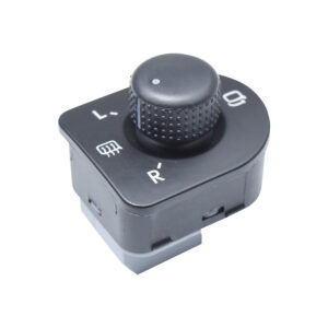 70606 CONTROL ELECTRICO VW BEETLE 98-11/GOLF 00-06/JETTA A4 99-07/PASSAT 99-05/JETTA CLASICO 08-15  DE ESPEJO 10 PINS NEGRO P/ESPEJOS AUTOABATIBLES C/DESEMPA?ANTE 12VCC MANIJAUTO
